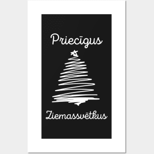 Priecīgus ziemassvētkus latvian merry christmas Posters and Art